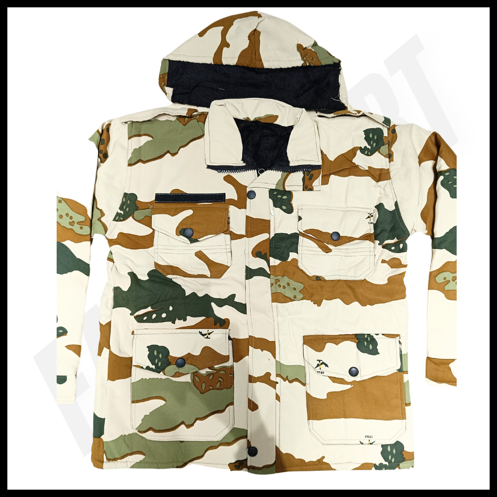 ITBP Winter Tactical Jacket by FaujiMart – Rugged, Warm, and Tactical Ready