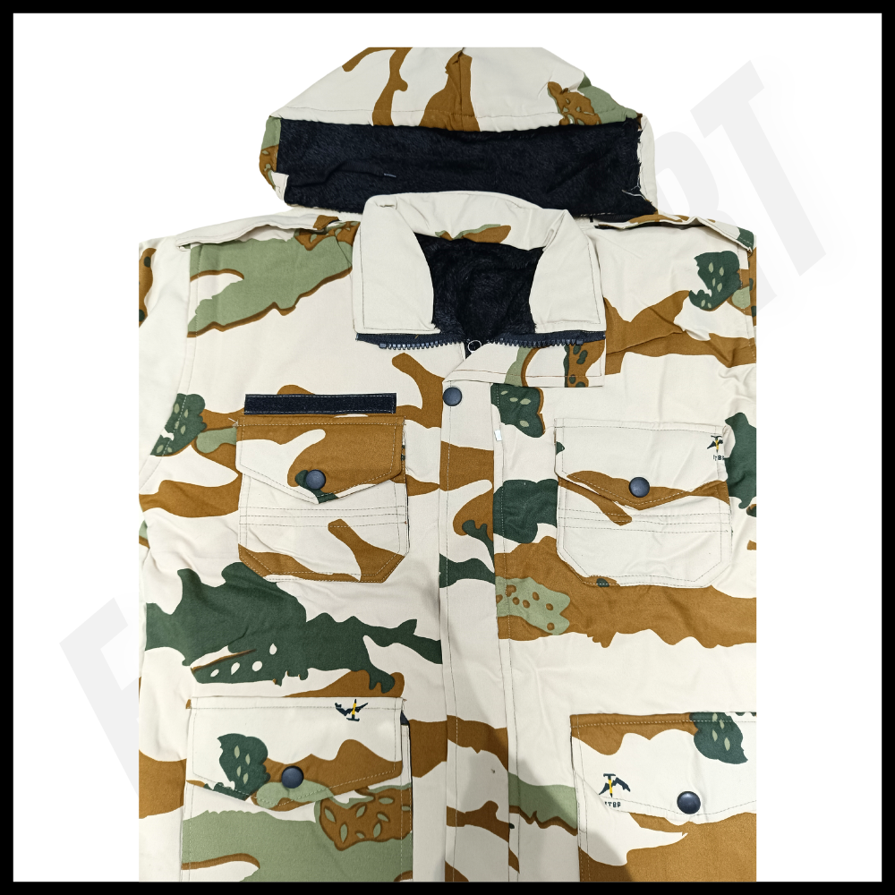 ITBP Winter Tactical Jacket by FaujiMart – Rugged, Warm, and Tactical Ready