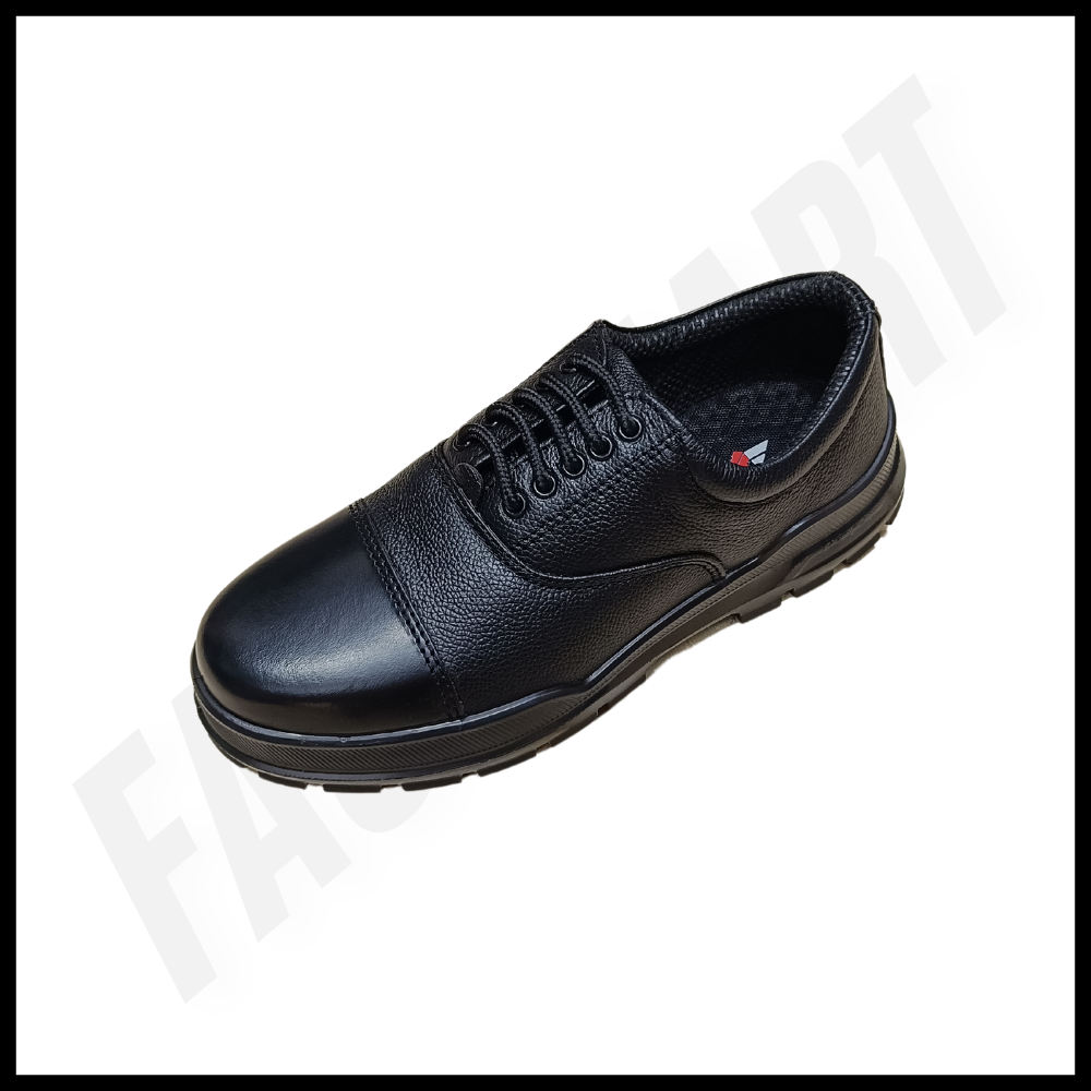 Lancer Black Formal Shoe by FaujiMart – Sleek, Comfortable, and Durable