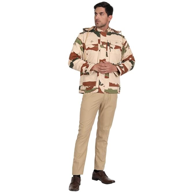 ITBP winter tactical jacket by FaujiMart with heavy-duty insulation