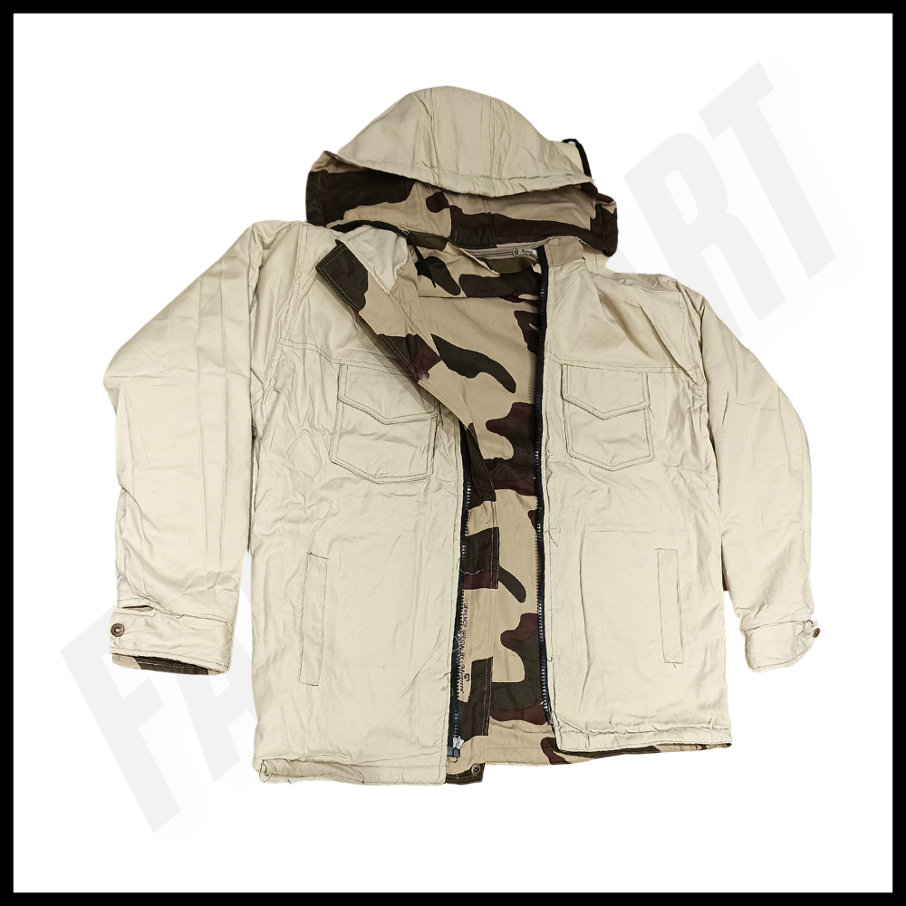 CISF Winter Jacket Both-Side Wear by FaujiMart – Reversible, Warm, and Durable