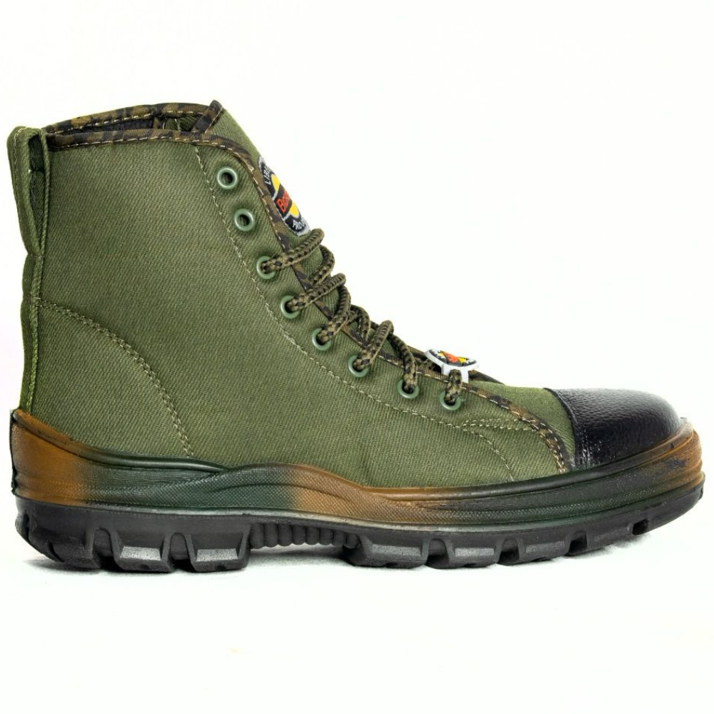 LIBERTY BigHorn Rafale Premium Jungle Shoe Boot PU Sole Olive Green Defence Military Boot