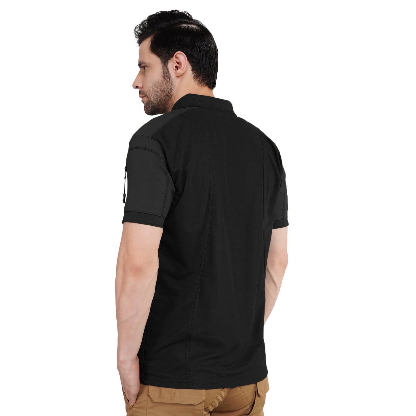 Tactical T-Shirt - Black color by faujimart