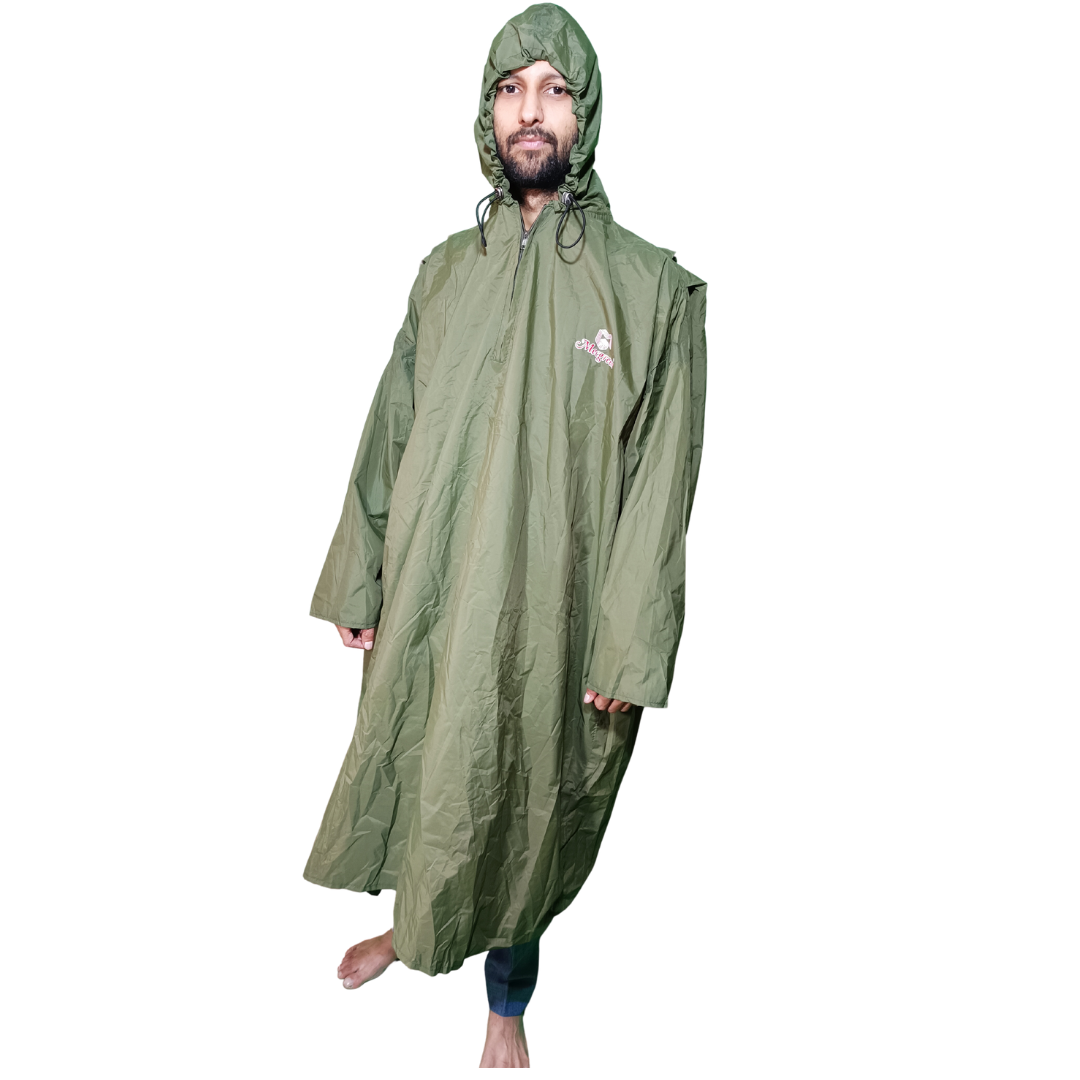 McGreen Poncho by FaujiMart – Waterproof and Durable for Outdoor Use