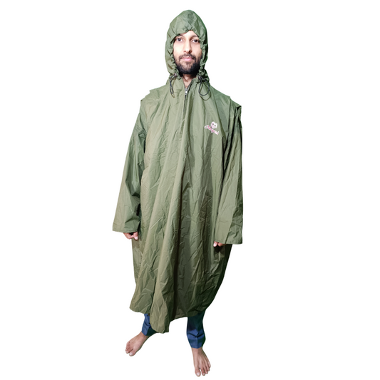 McGreen Poncho by FaujiMart – Waterproof and Durable for Outdoor Use