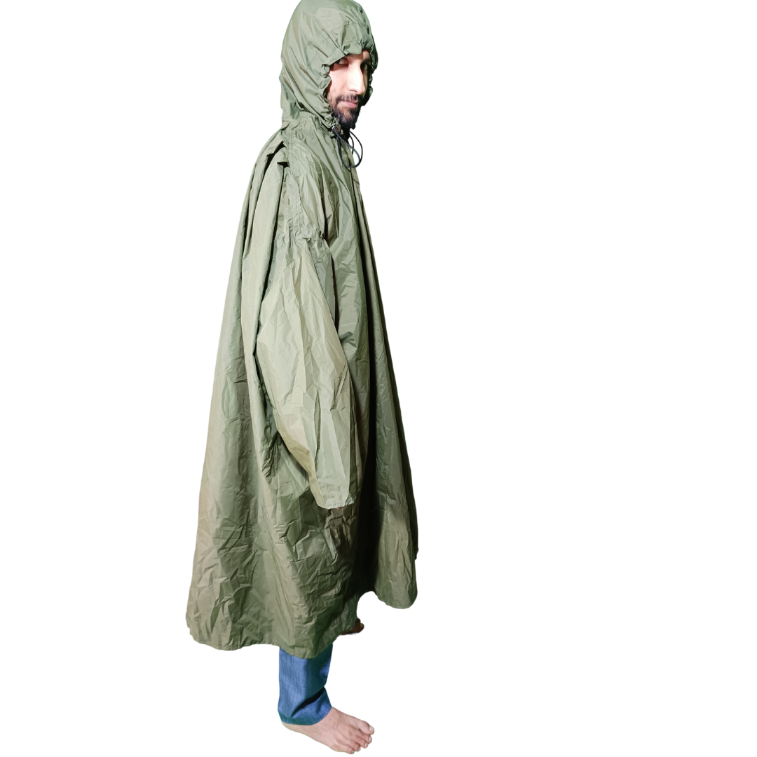 McGreen Poncho by FaujiMart – Waterproof and Durable for Outdoor Use