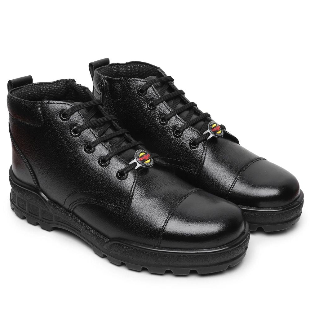 LIBERTY BigHorn Sheriff Zip Police Shoes Black Formal Boots