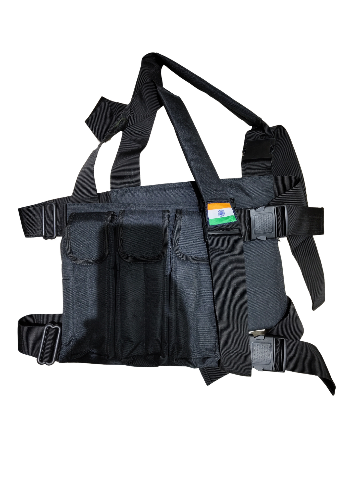 AK47 tactical Vest Pouch With Tricolor Logo - Black