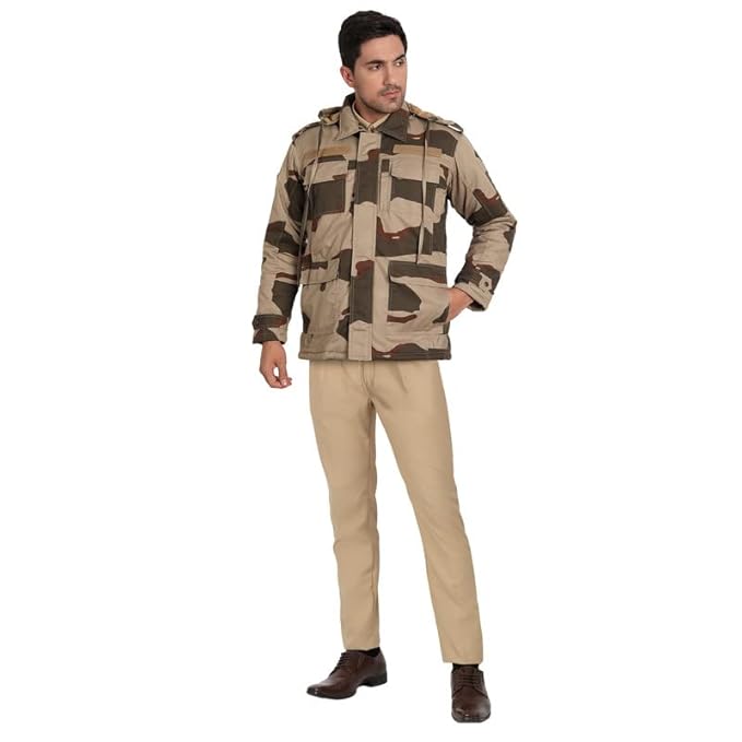 CISF Winter Jacket Both-Side Wear by FaujiMart – Reversible, Warm, and Durable