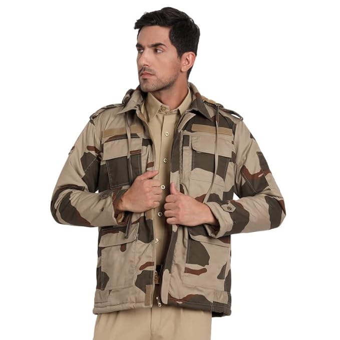 CISF Winter Jacket Both-Side Wear by FaujiMart – Reversible, Warm, and Durable