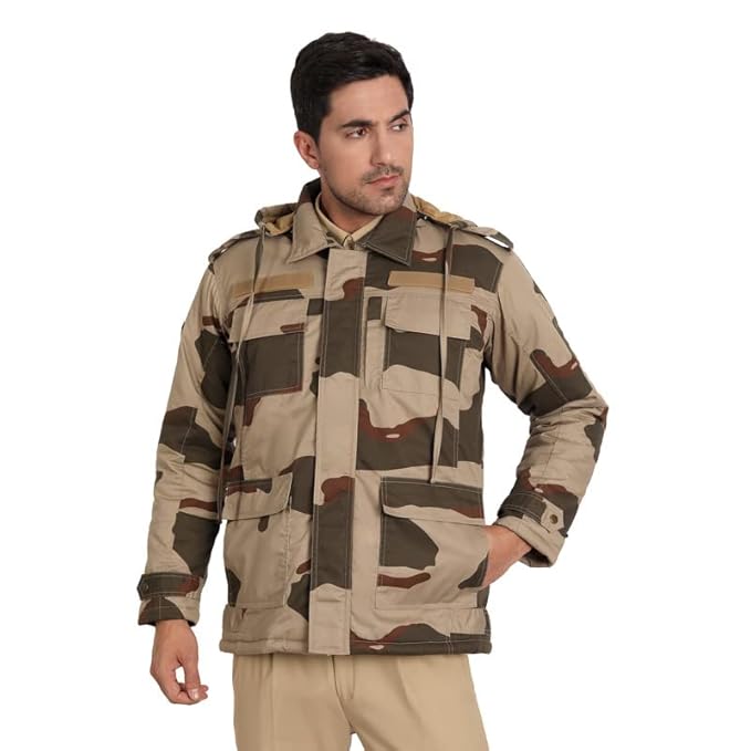 CISF Winter Jacket Both-Side Wear by FaujiMart – Reversible, Warm, and Durable