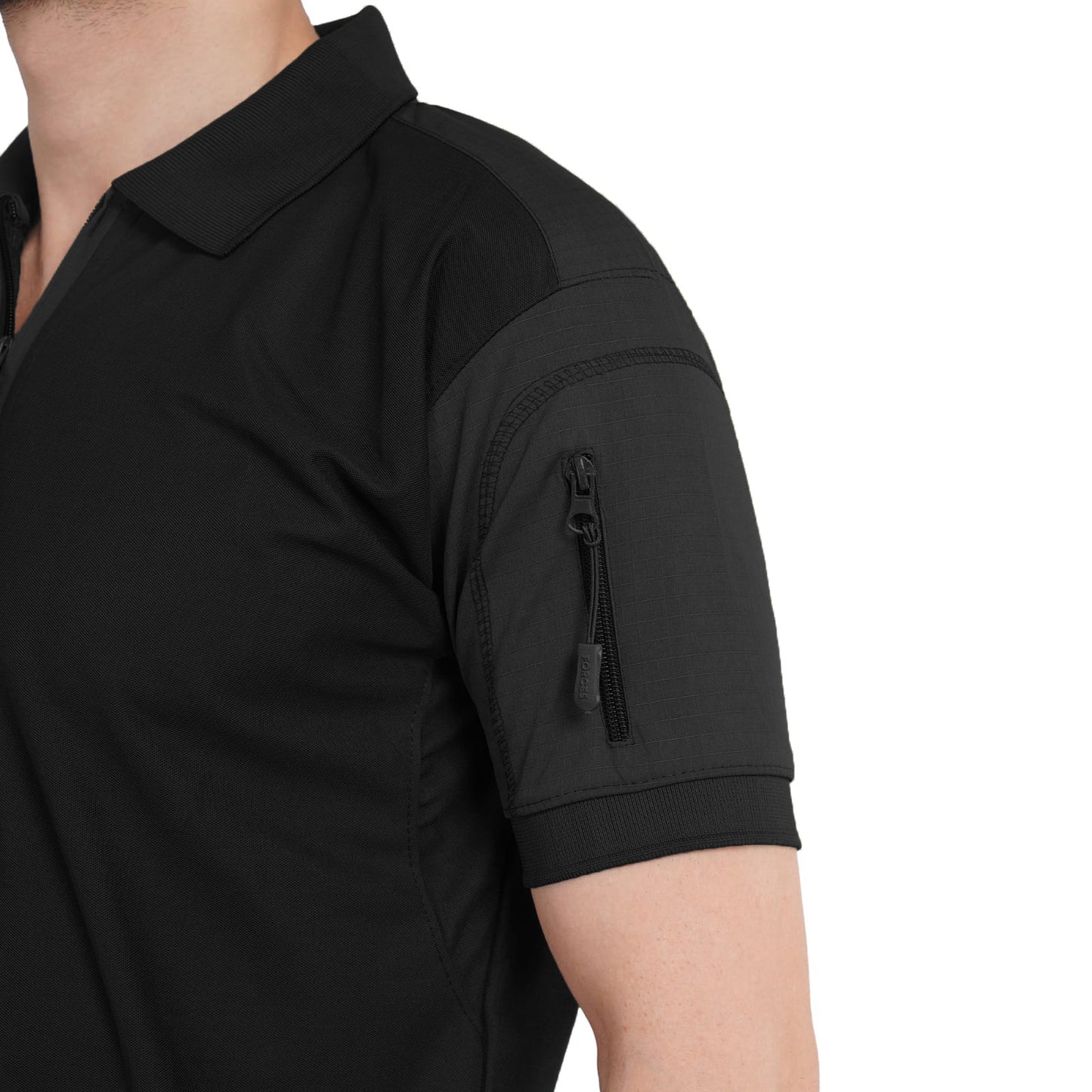 Tactical T-Shirt - Black color by faujimart