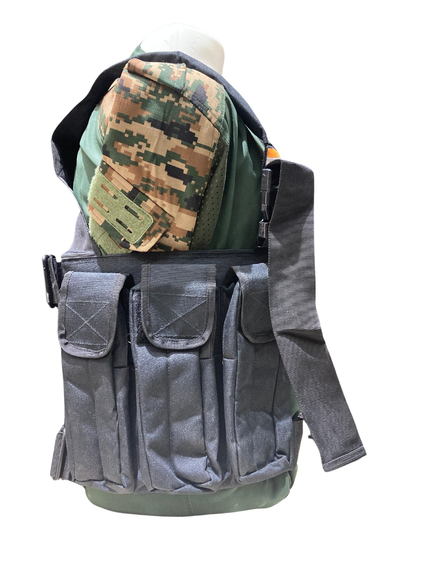 Ammunition pouch premium quality for 06 magazines without plate carrier black colour