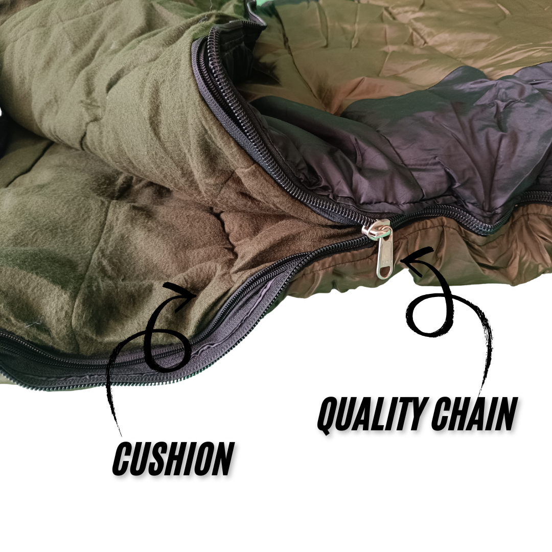 FaujiMart Large Sleeping Bag – Ideal for Camping, Hiking, and Trekking