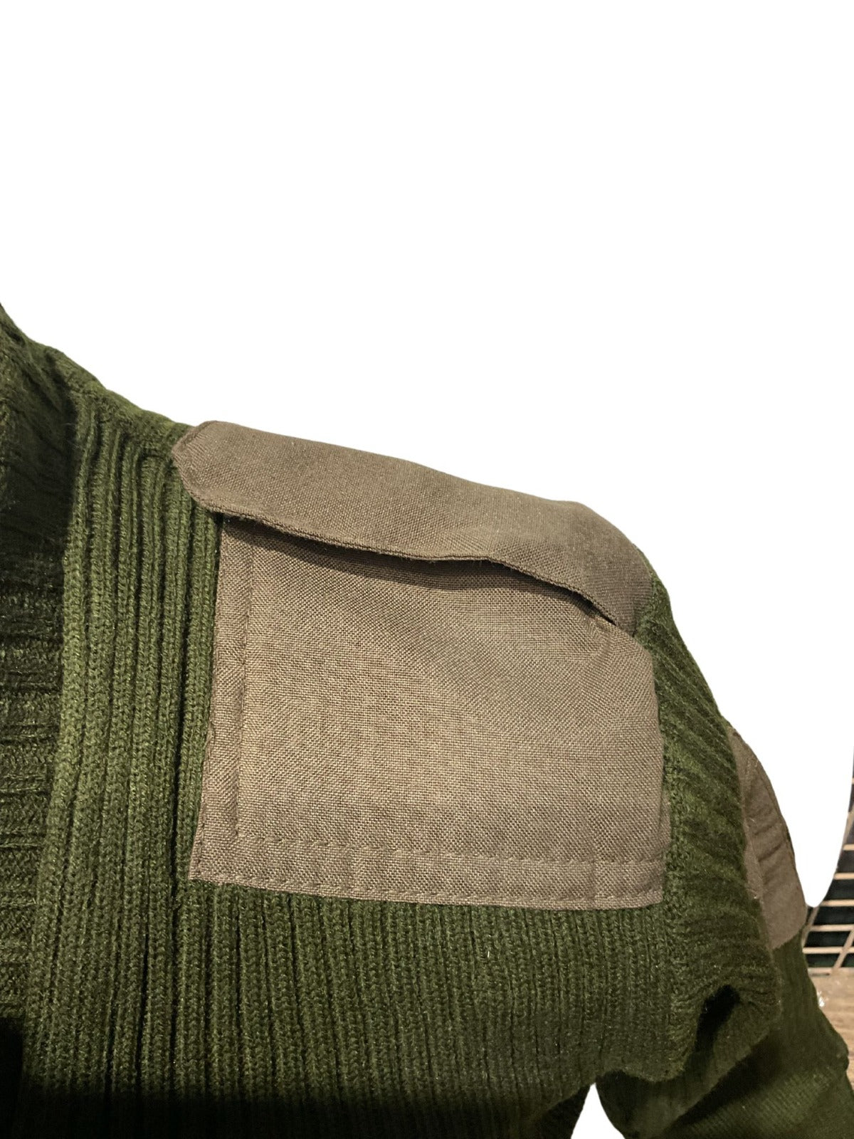 Olive Green Woolen Army Sweater – Thick Wool, Breathable, and Perfect for Cold Weather