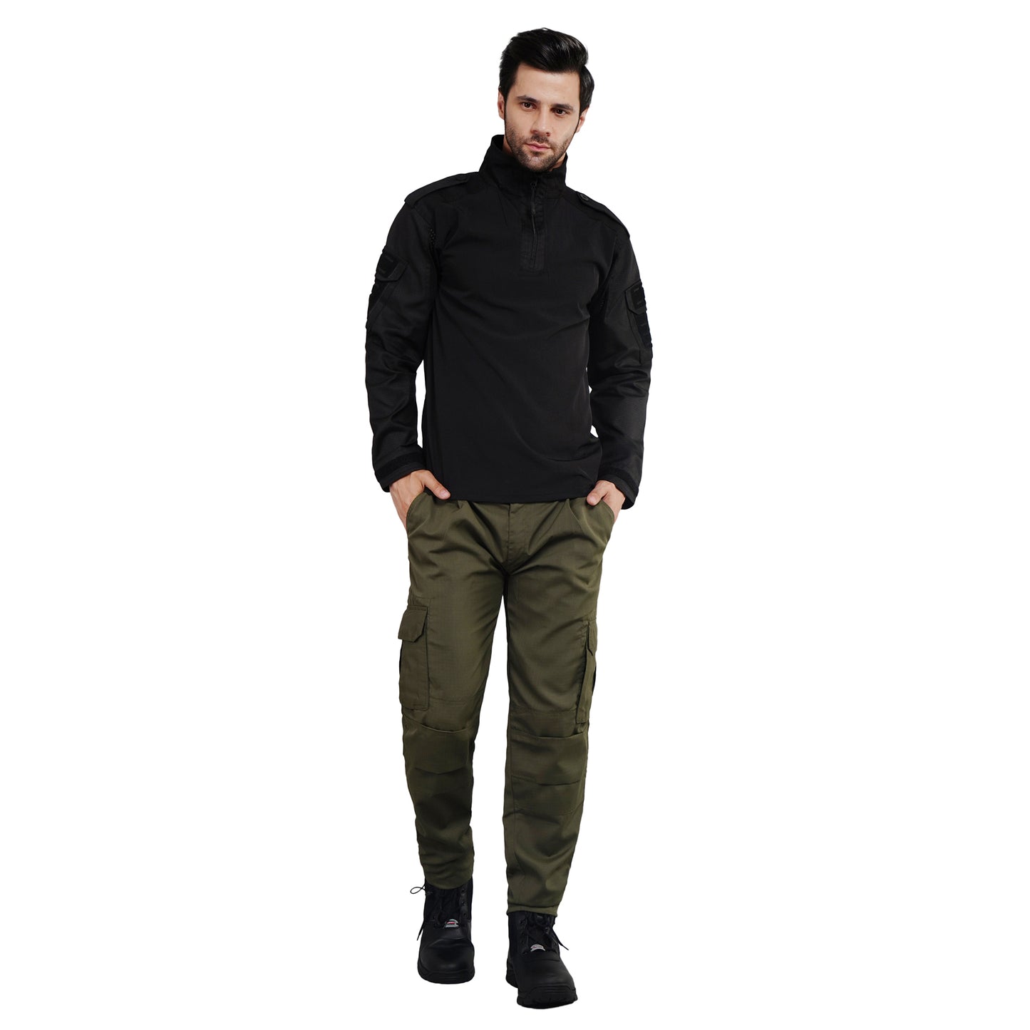 Camo Craze Tactical Cargo Pants - Olive Green