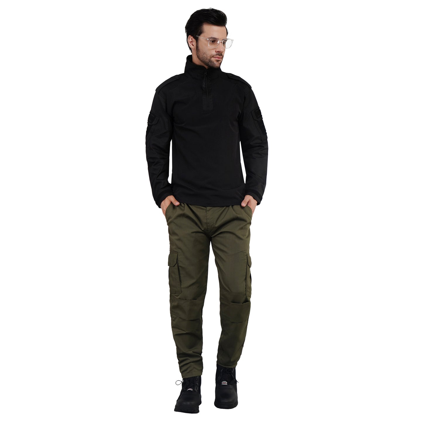 Camo Craze Tactical Cargo Pants - Olive Green