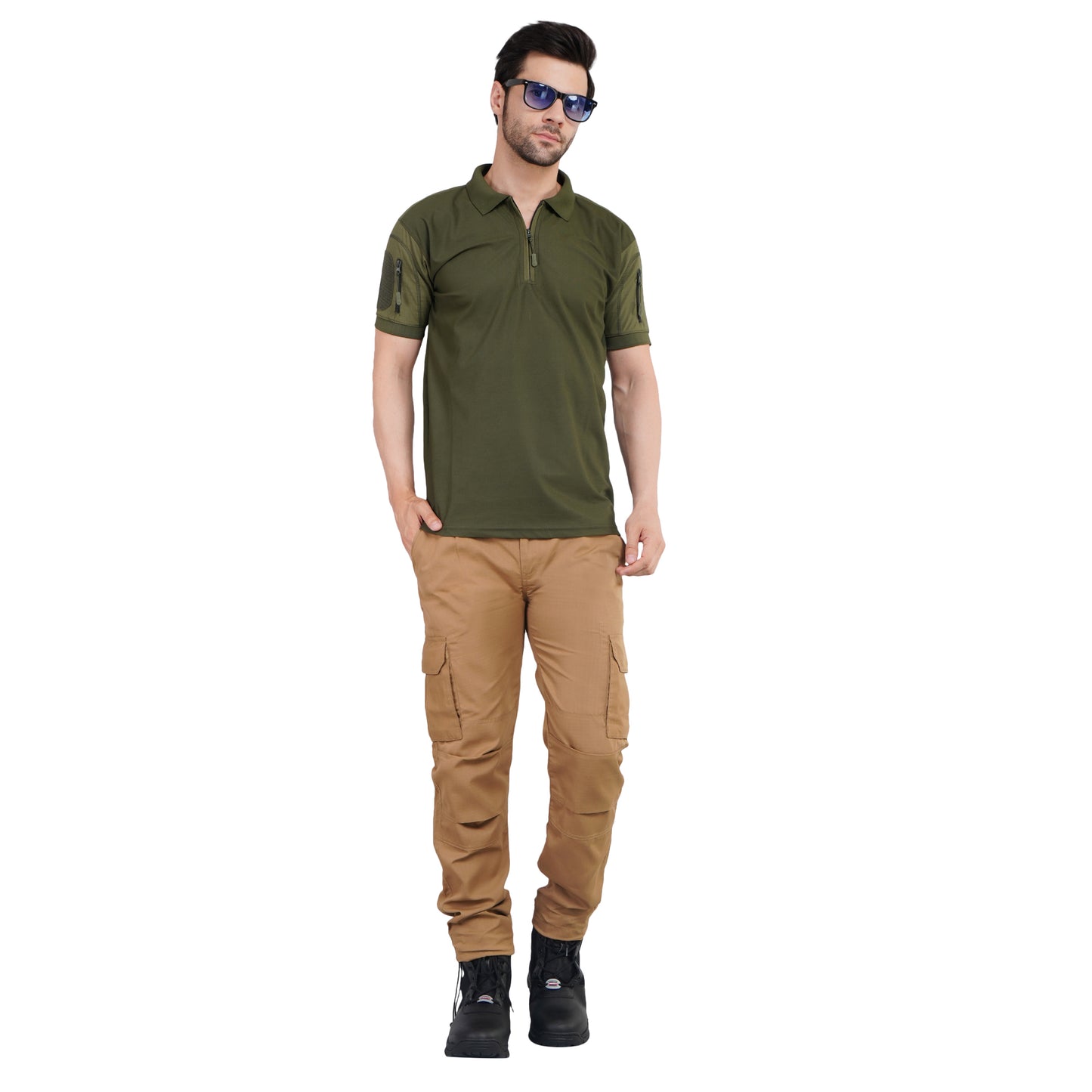 Camo Craze Tactical Cargo Pants - Brown