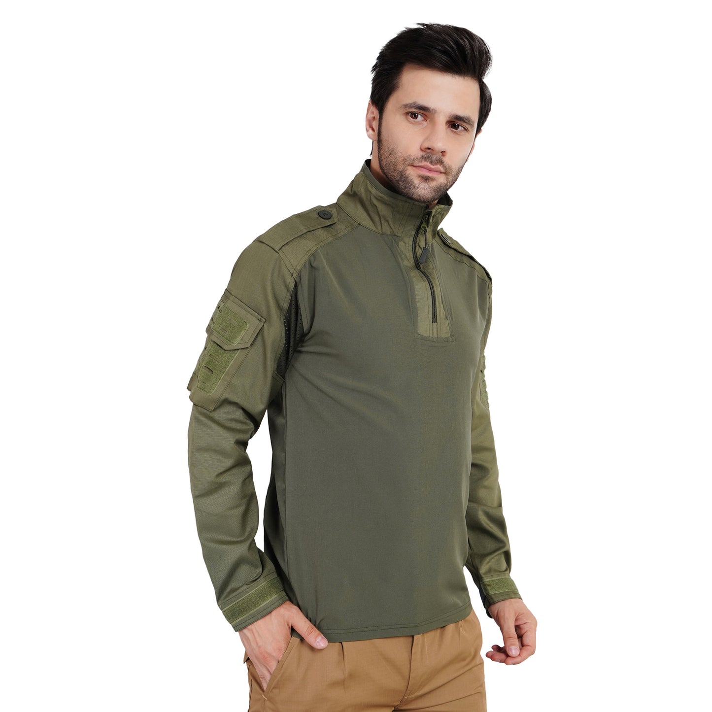 Tactical T-Shirt - Olive Green - Full Sleeves