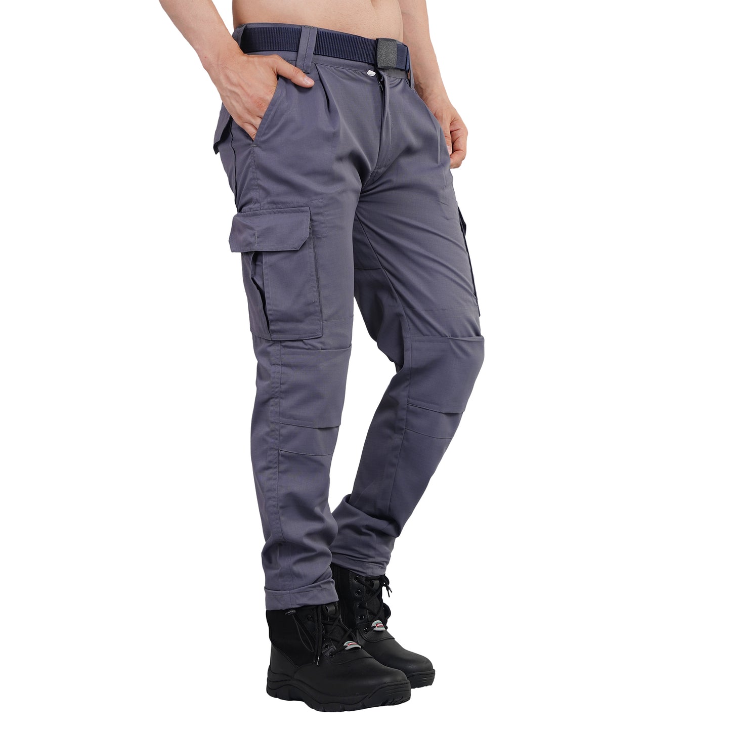 Camo Craze Tactical Cargo Pants - Pigeon Blue