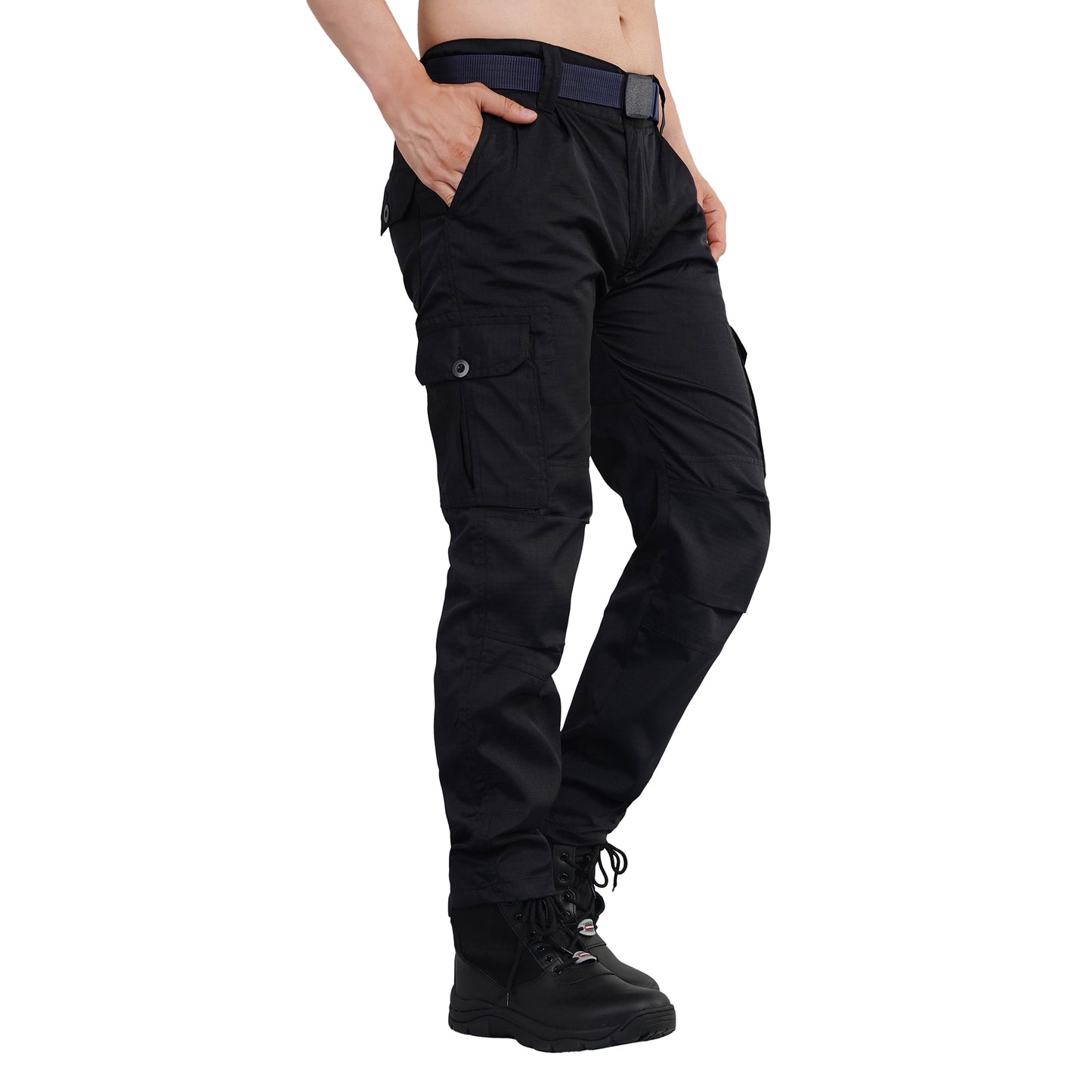 Camo Craze Tactical Cargo Pants - Black