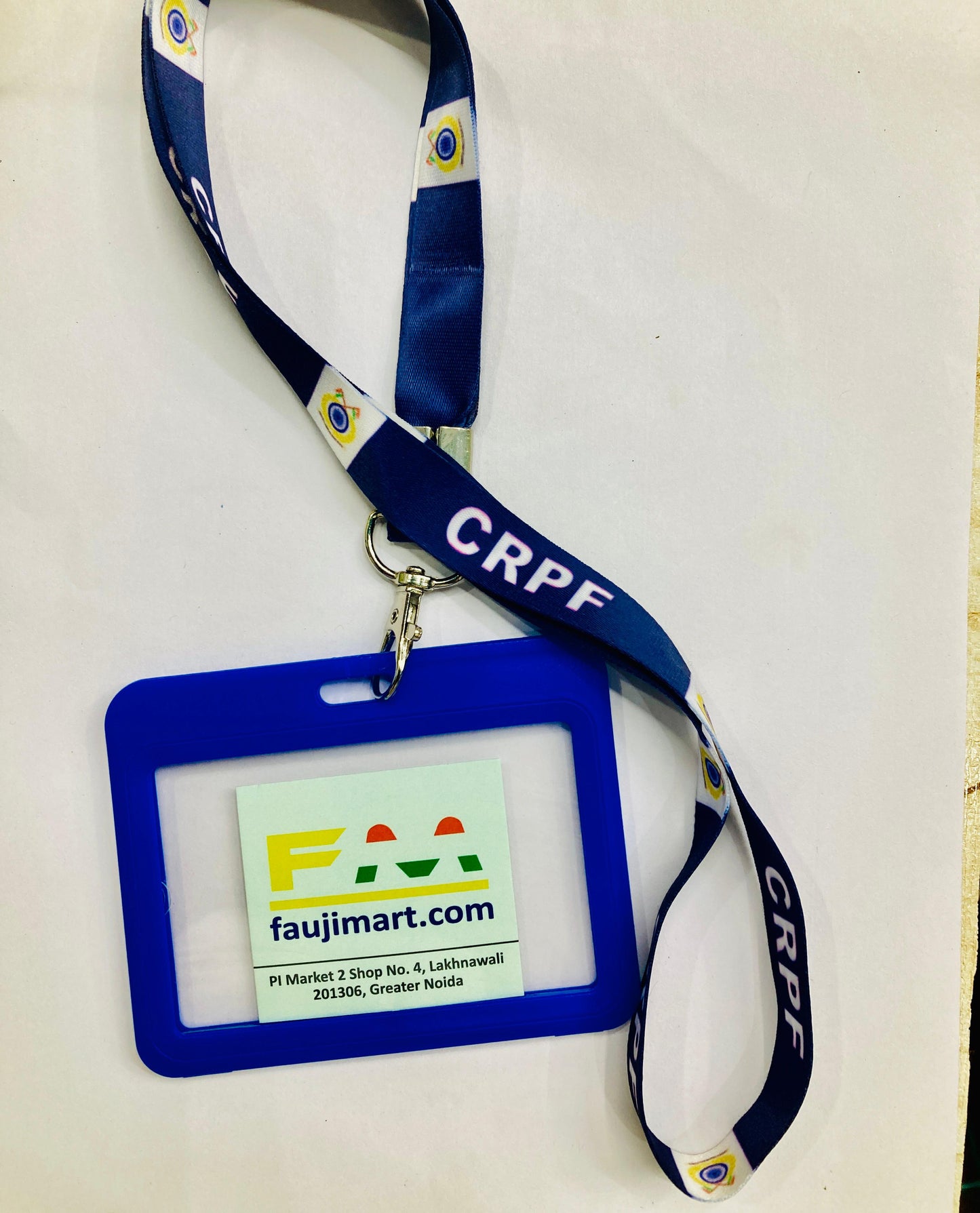 CRPF ID Card Cover with Neckband