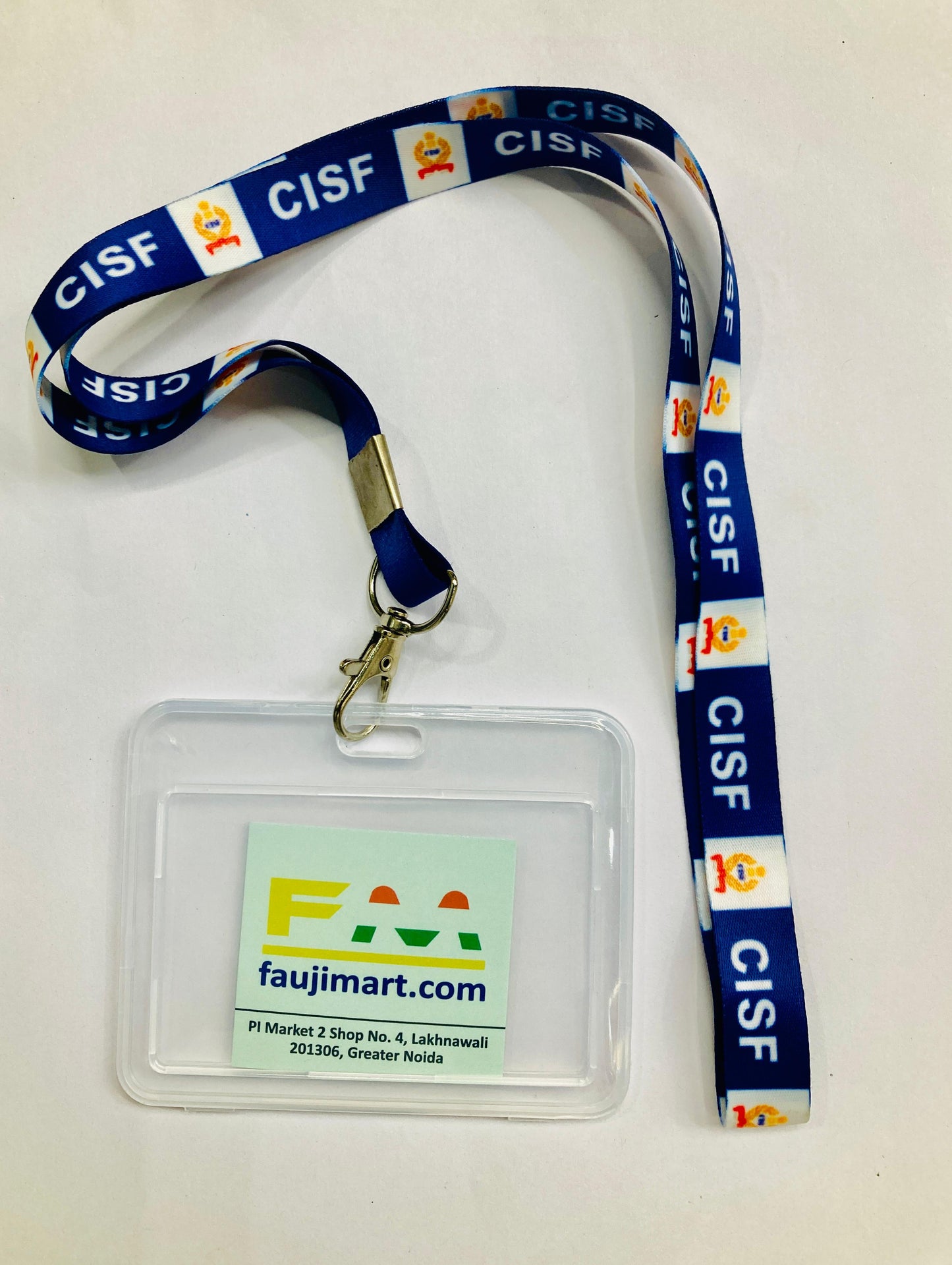 CISF ID Card Cover with Neckband