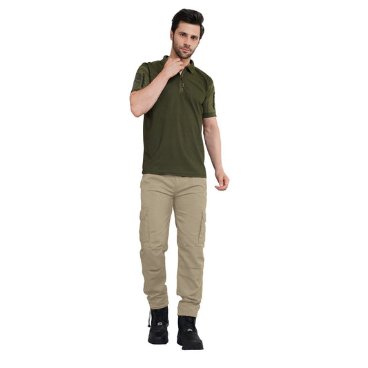 Camo Craze Tactical Cargo Pants - Khakhi Color