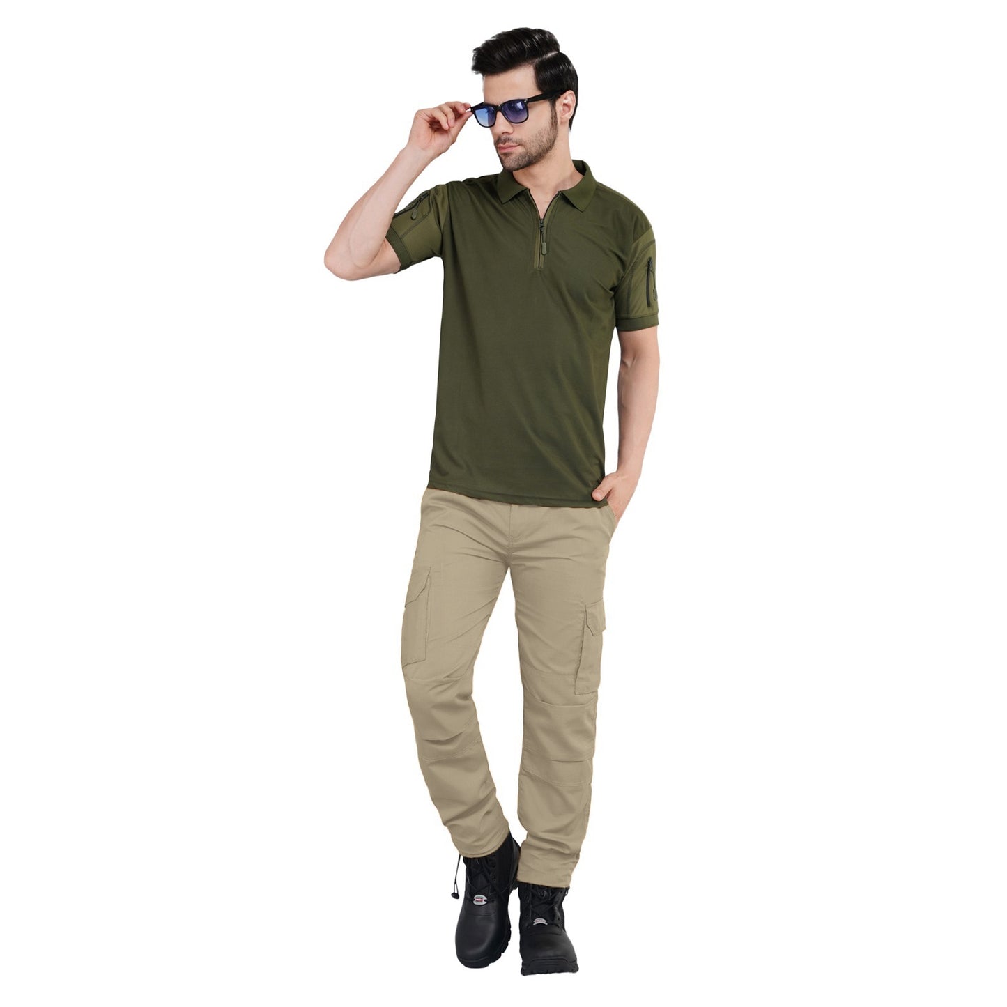 Camo Craze Tactical Cargo Pants - Khakhi Color