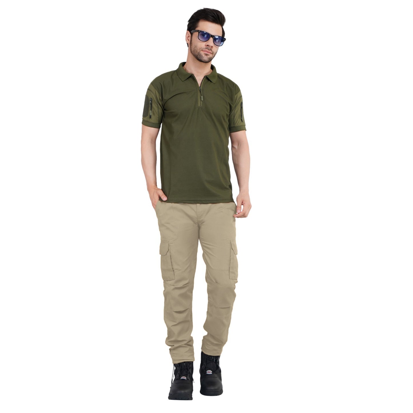 Camo Craze Tactical Cargo Pants - Khakhi Color